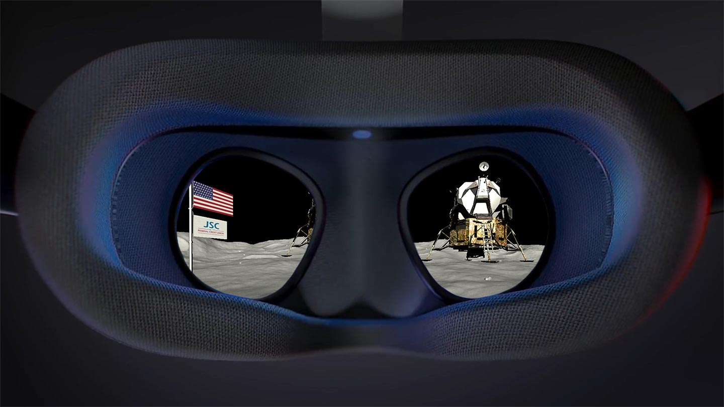 JSC Federal Credit Union Apollo VR Experience Headset First Person View