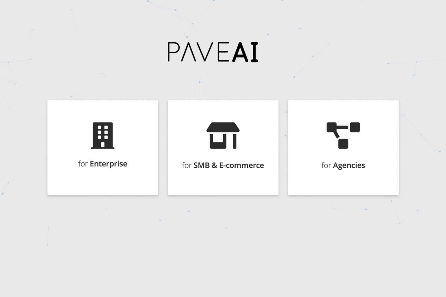 Screenshot of Pave AI website homepage