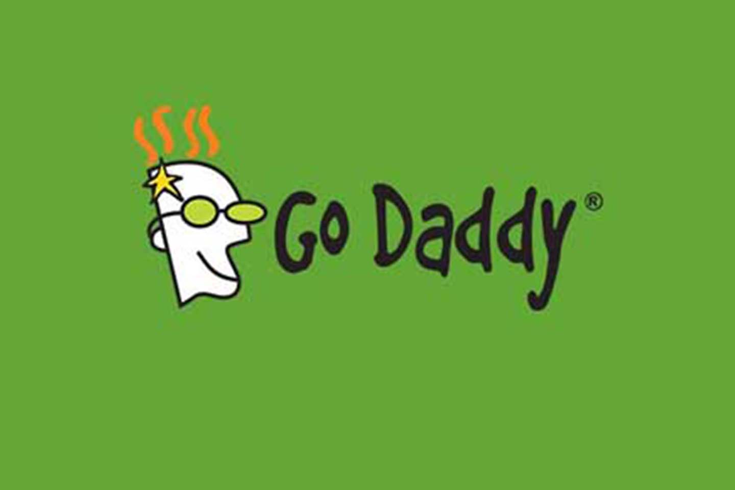 Screenshot of GoDaddy website homepage